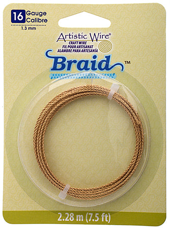 Artistic Wire - Braid 16ga Round 7.5ft