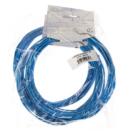 Aluminum Wire 12ga (2.5mm) 30ft Round 
