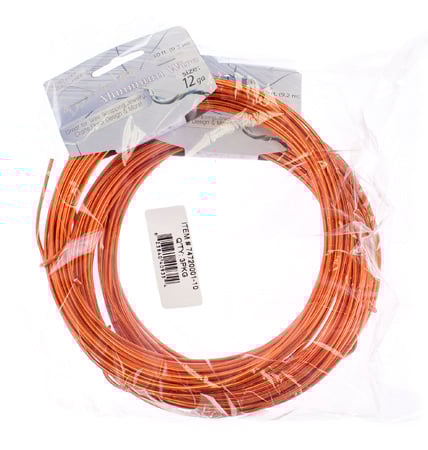 Aluminum Wire 12ga (2.5mm) 30ft Round 