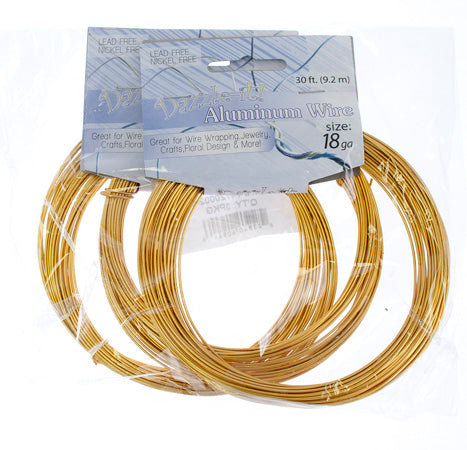 Aluminum Wire 18ga (1.2mm) 30ft Round 
