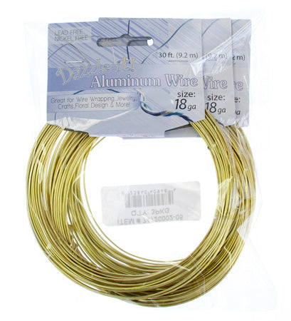 Aluminum Wire 18ga (1.2mm) 30ft Round 