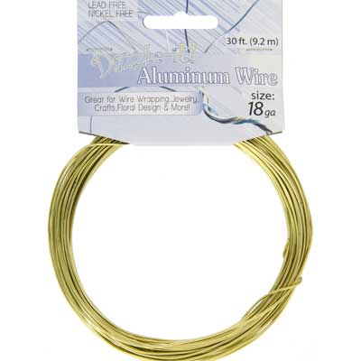 Aluminum Wire 18ga (1.2mm) 30ft Round