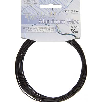 Aluminum Wire 18ga (1.2mm) 30ft Round