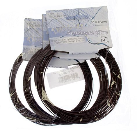 Aluminum Wire 18ga (1.2mm) 30ft Round 