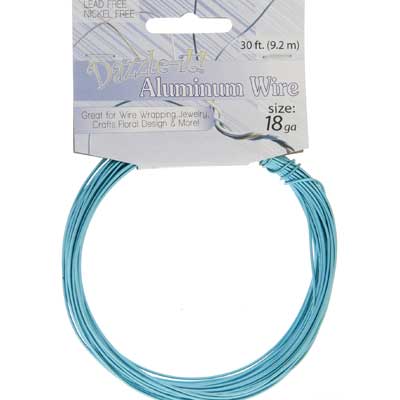 Aluminum Wire 18ga (1.2mm) 30ft Round