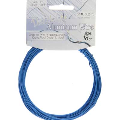 Aluminum Wire 18ga (1.2mm) 30ft Round