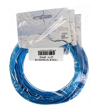 Aluminum Wire 18ga (1.2mm) 30ft Round 