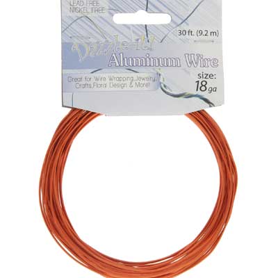 Aluminum Wire 18ga (1.2mm) 30ft Round