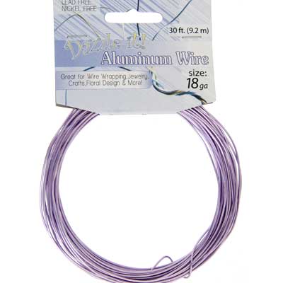 Aluminum Wire 18ga (1.2mm) 30ft Round