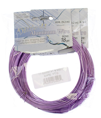Aluminum Wire 18ga (1.2mm) 30ft Round 