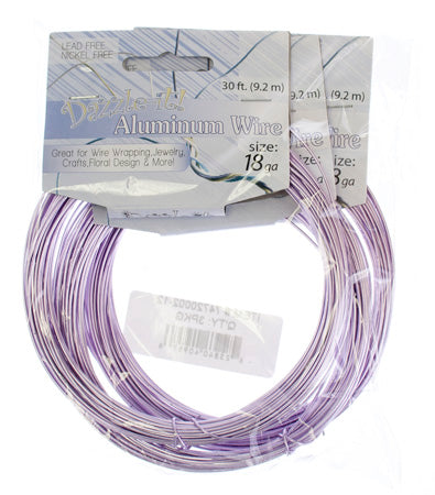 Aluminum Wire 18ga (1.2mm) 30ft Round 