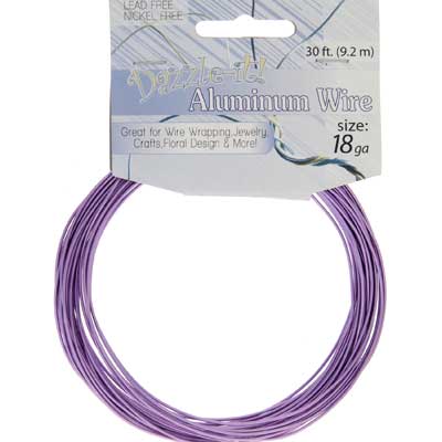 Aluminum Wire 18ga (1.2mm) 30ft Round