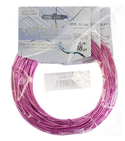 Aluminum Wire 18ga (1.2mm) 30ft Round 
