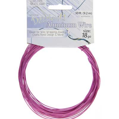Aluminum Wire 18ga (1.2mm) 30ft Round