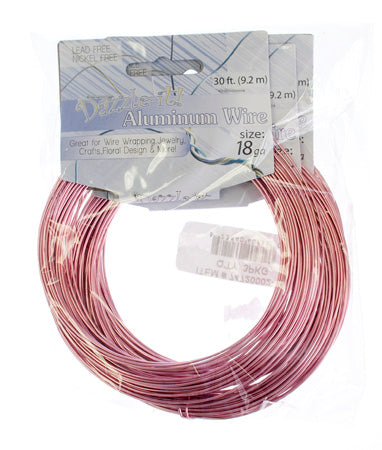 Aluminum Wire 18ga (1.2mm) 30ft Round 