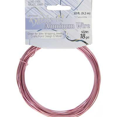 Aluminum Wire 18ga (1.2mm) 30ft Round