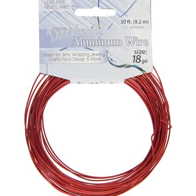 Aluminum Wire 18ga (1.2mm) 30ft Round