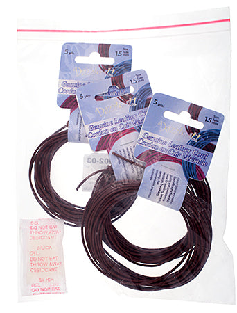 Dazzle-It Genuine Leather Cord 1.5mm Round  5yds