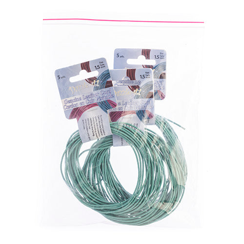 Dazzle-It Genuine Leather Cord 1.5mm Round  5yds