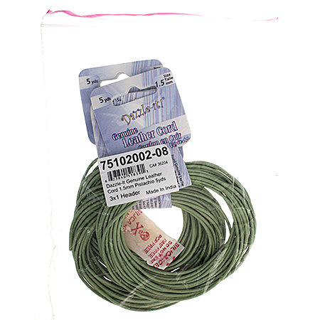 Dazzle-It Genuine Leather Cord 1.5mm Round  5yds