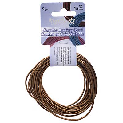 Dazzle-It Genuine Leather Cord 1.5mm Round  5yds