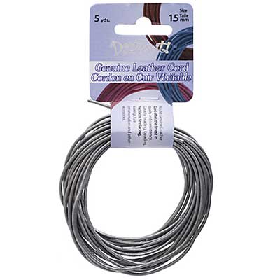 Dazzle-It Genuine Leather Cord 1.5mm Round  5yds