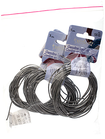Dazzle-It Genuine Leather Cord 1.5mm Round  5yds
