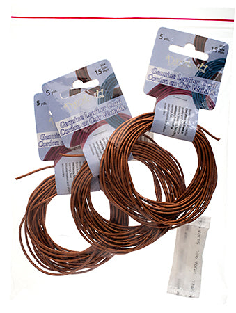 Dazzle-It Genuine Leather Cord 1.5mm Round  5yds
