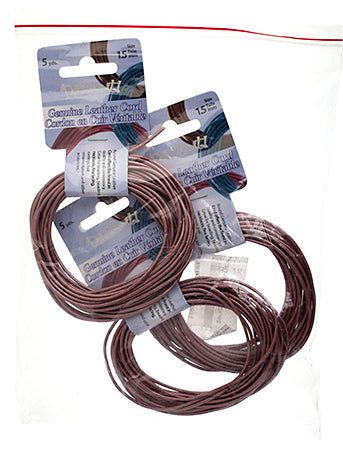 Dazzle-It Genuine Leather Cord 1.5mm Round  5yds
