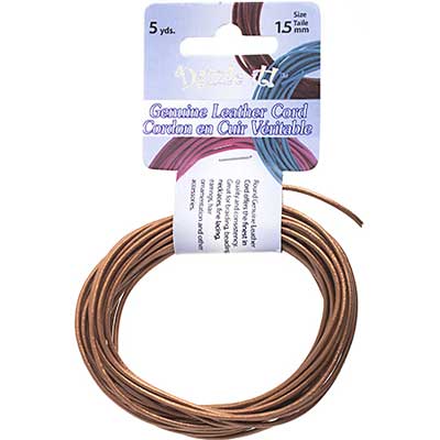 Dazzle-It Genuine Leather Cord 1.5mm Round  5yds