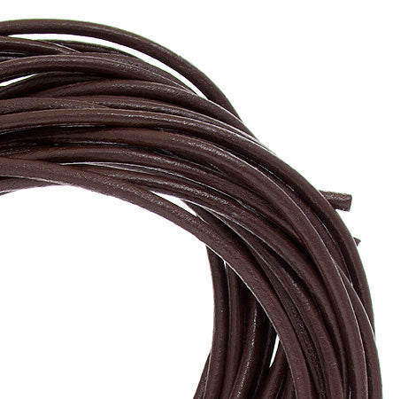 Dazzle-It Genuine Leather Cord 2mm Round  5yds