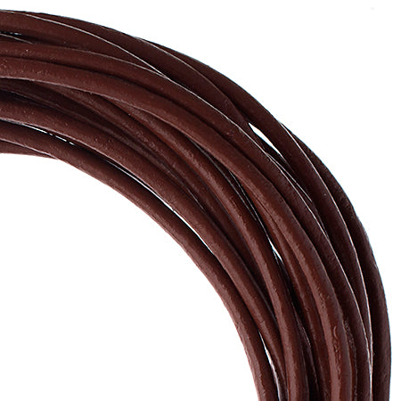 Dazzle-It Genuine Leather Cord 2mm Round  5yds