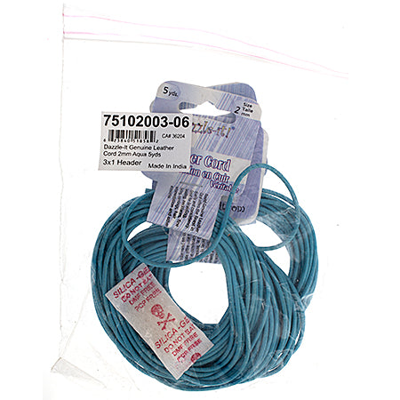 Dazzle-It Genuine Leather Cord 2mm Round  5yds