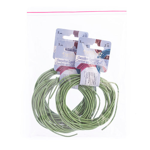 Dazzle-It Genuine Leather Cord 2mm Round  5yds