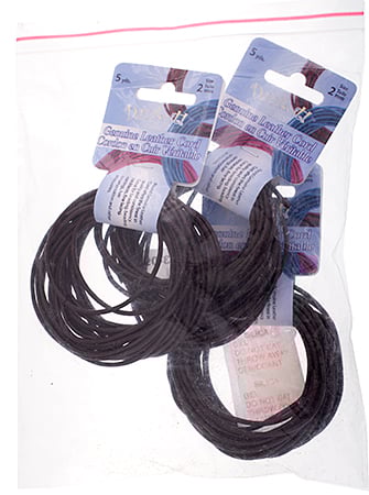 Dazzle-It Genuine Leather Cord 2mm Round  5yds
