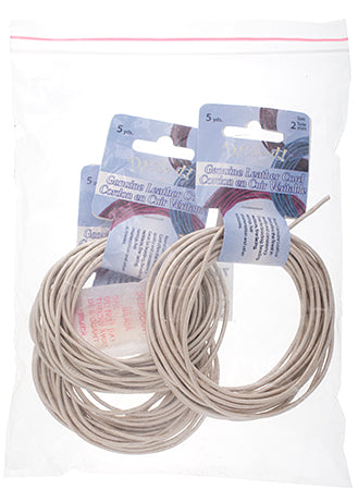 Dazzle-It Genuine Leather Cord 2mm Round  5yds