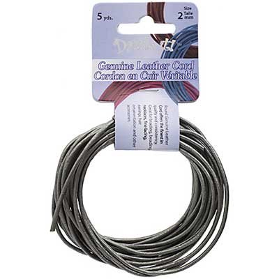 Dazzle-It Genuine Leather Cord 2mm Round  5yds