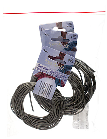 Dazzle-It Genuine Leather Cord 2mm Round  5yds