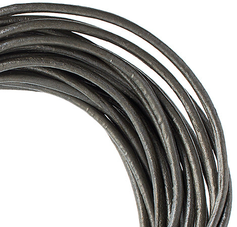 Dazzle-It Genuine Leather Cord 2mm Round  5yds