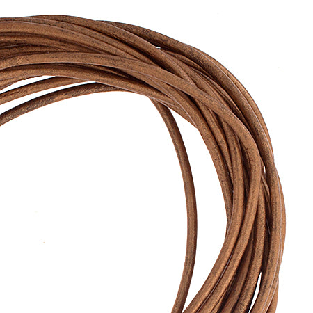 Dazzle-It Genuine Leather Cord 2mm Round  5yds