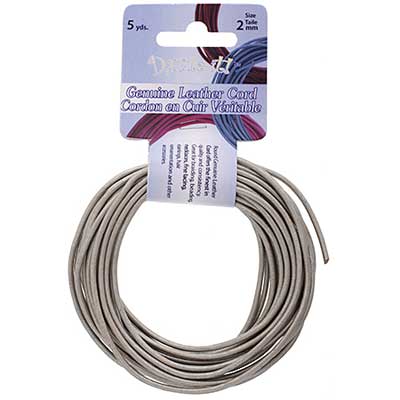 Dazzle-It Genuine Leather Cord 2mm Round  5yds