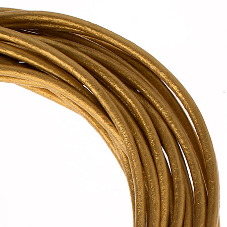 Dazzle-It Genuine Leather Cord 2mm Round  5yds