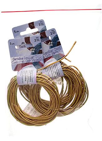 Dazzle-It Genuine Leather Cord 2mm Round  5yds