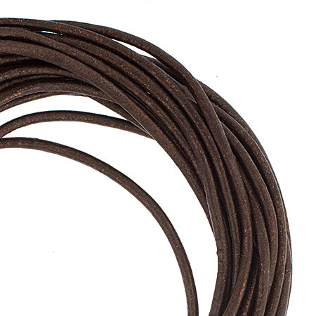 Dazzle-It Genuine Leather Cord 2mm Round  5yds