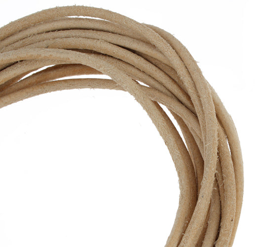 Dazzle-It Genuine Leather Cord 3mm Round  5yds