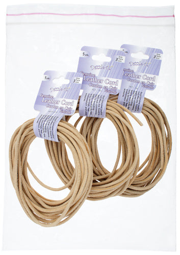 Dazzle-It Genuine Leather Cord 3mm Round  5yds