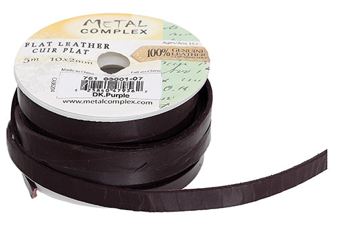 Flat Leather 10x2mm (5m Spool) 