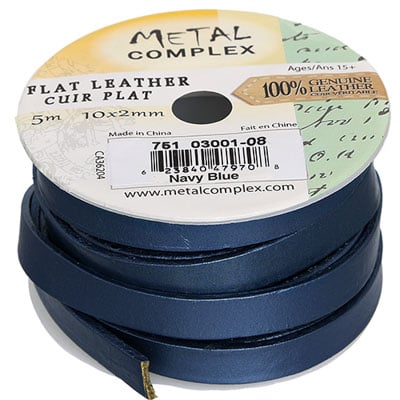Flat Leather 10x2mm (5m Spool)