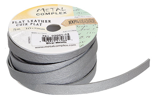 Flat Leather 10x2mm (5m Spool) 