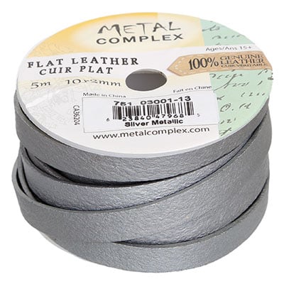 Flat Leather 10x2mm (5m Spool)